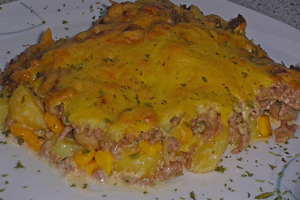 Kartoffelauflauf mit Hackfleisch