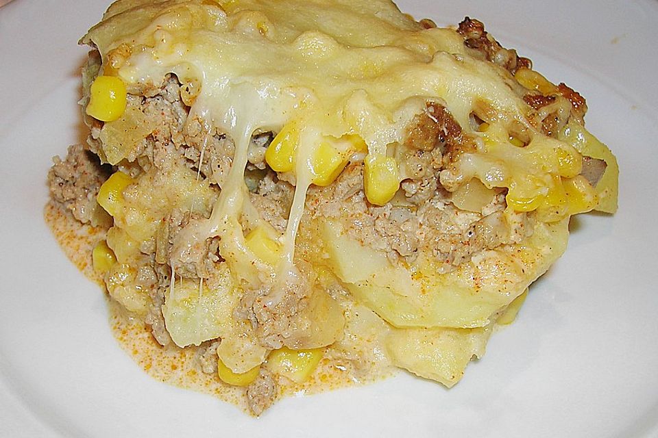 Kartoffelauflauf mit Hackfleisch