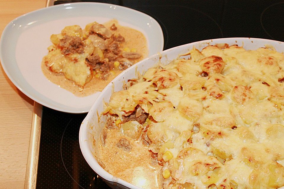 Kartoffelauflauf mit Hackfleisch