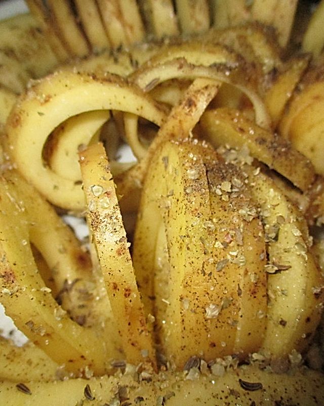 Kartoffeln in Spiralen