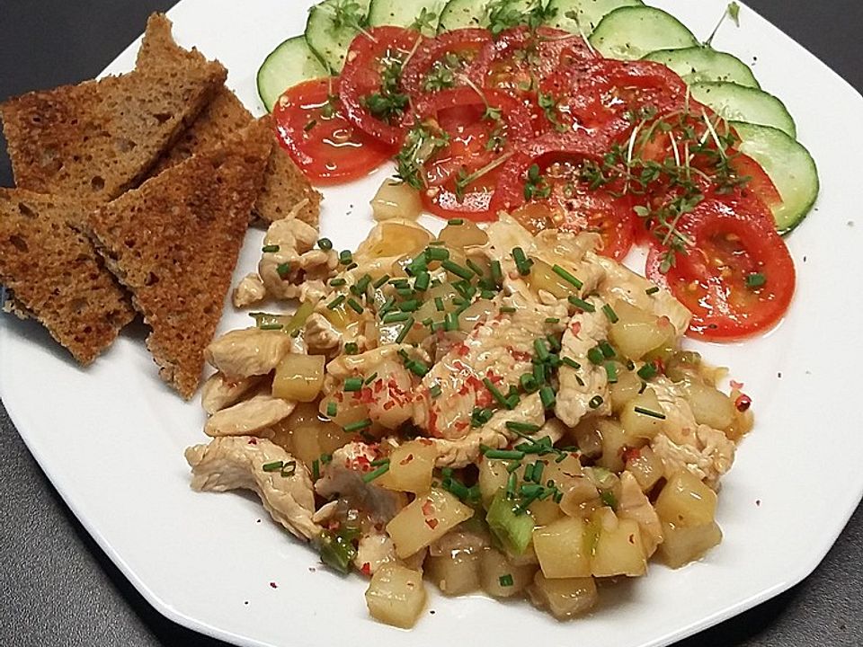 Putengeschnetzeltes mit Apfel nach Gerd-Willi von Stamer| Chefkoch