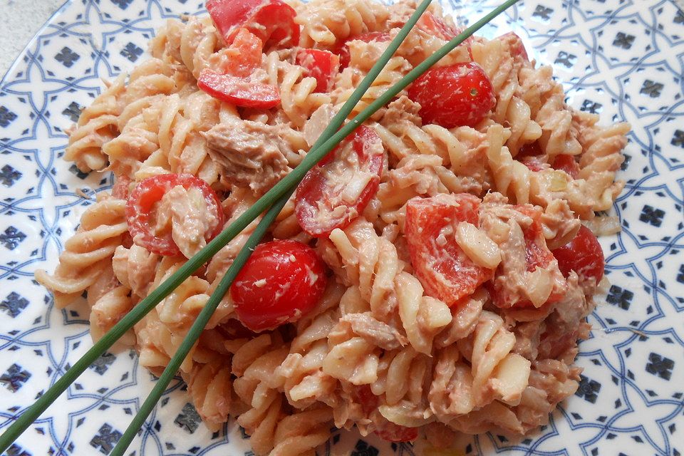 Nudelsalat mit Thunfisch ohne Mayo