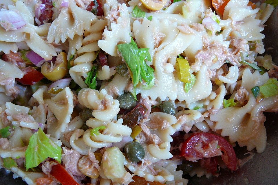 Nudelsalat mit Thunfisch ohne Mayo