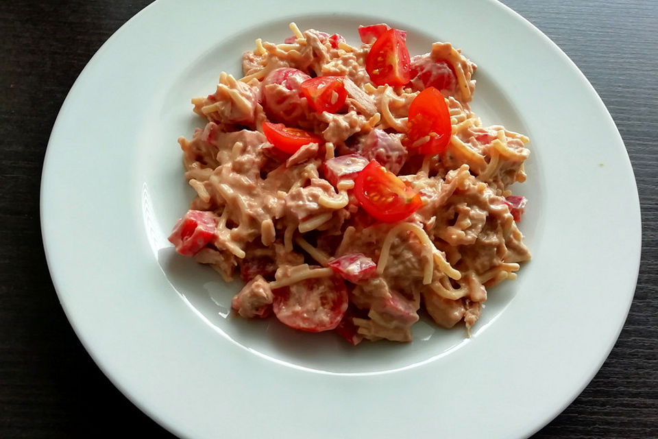 Nudelsalat mit Thunfisch ohne Mayo