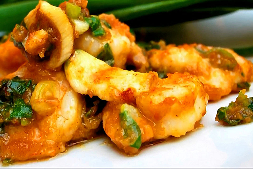 Scharfe Saigon Shrimps