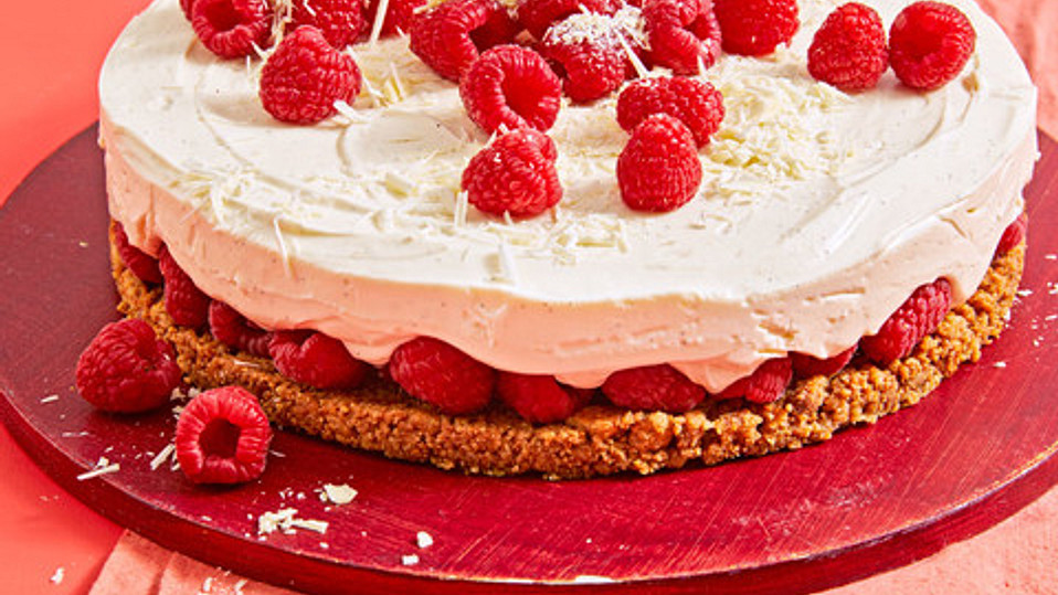 Käsekuchen mit Himbeeren und weißer Schokolade von Chefkoch-Video