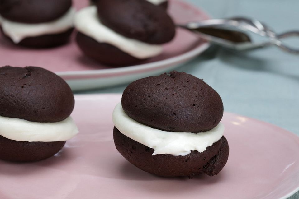 Whoopie Pies mit Frischkäse Frosting