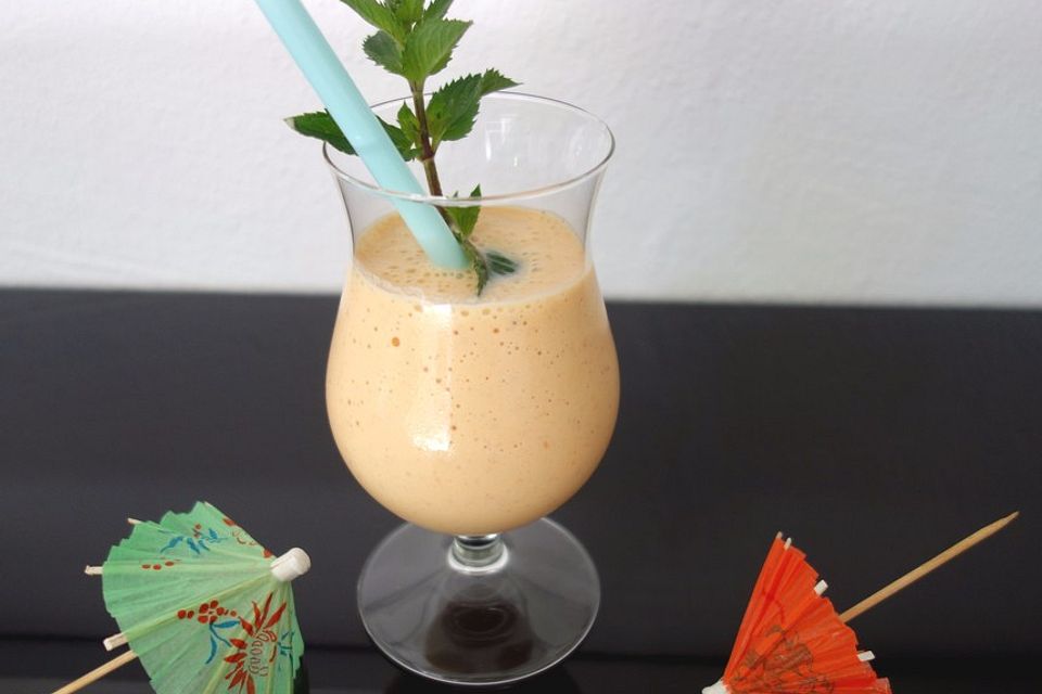 Melonen-Vanilleeis-Smoothie