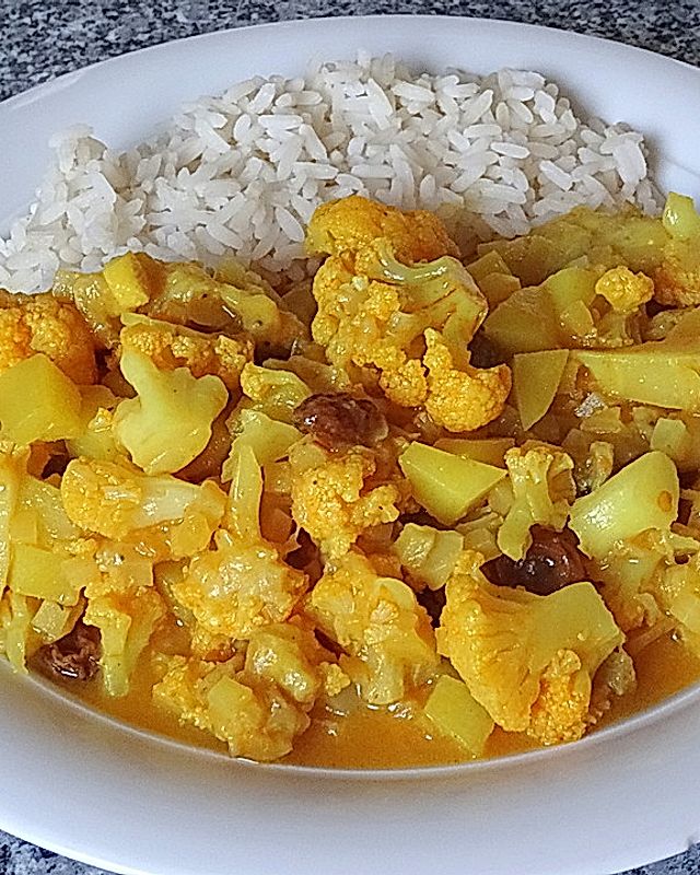 Blumenkohl-Bananen-Curry