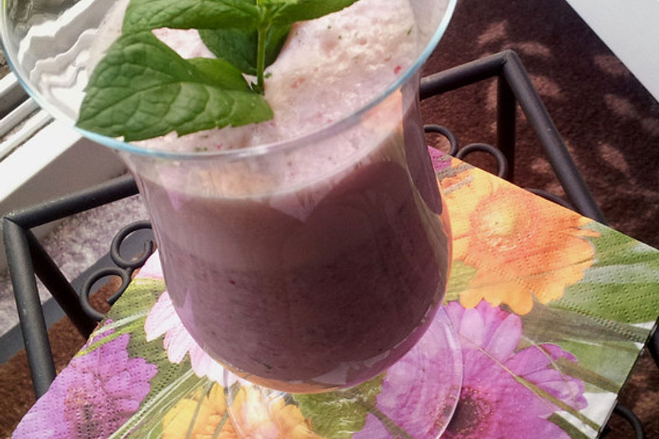 Erdbeer-Minz-Shake