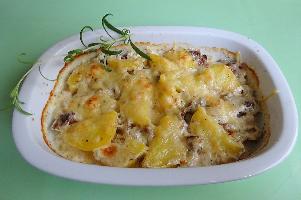 Kartoffel-Pilz-Gratin