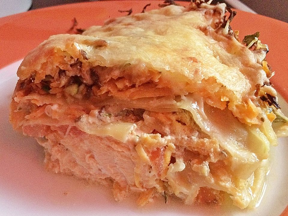 Lasagne mit Lachs und Süßkartoffeln von mawiia| Chefkoch