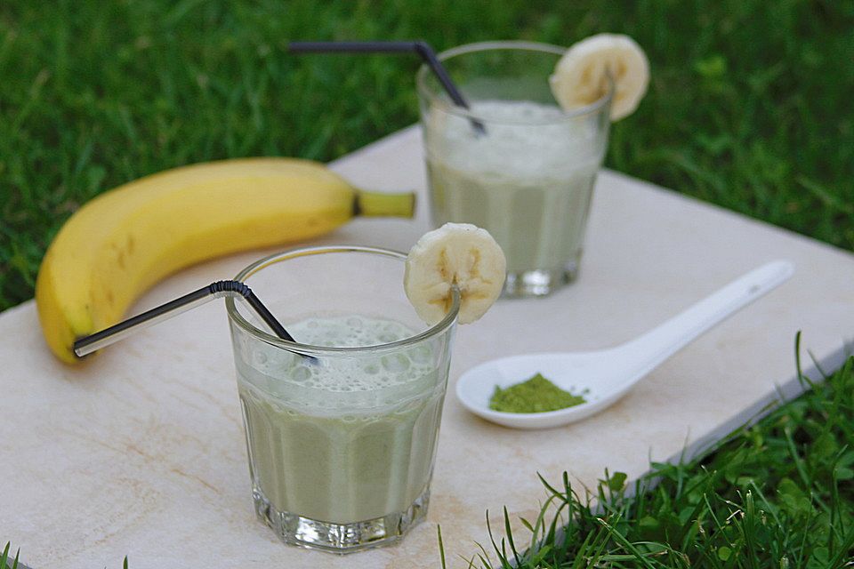 Matcha-Bananenshake