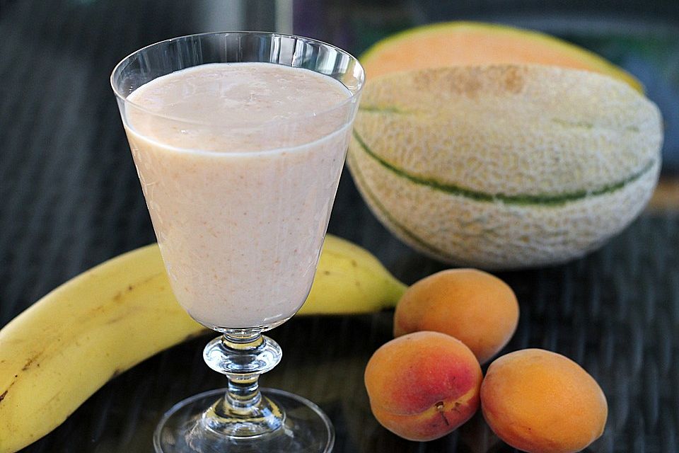 Marillen-Bananen-Melonen-Smoothie