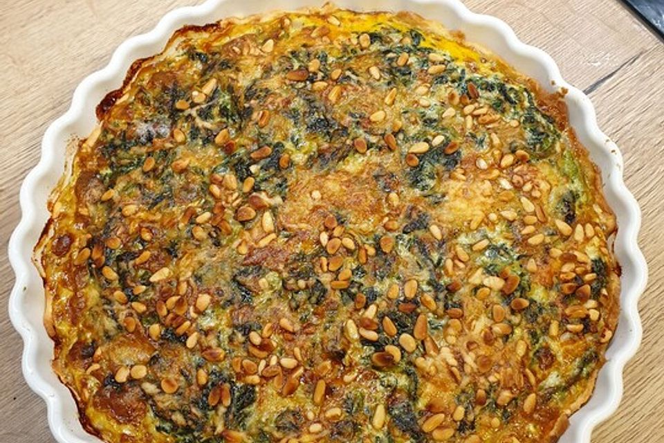 Spinat-Gorgonzola-Quiche