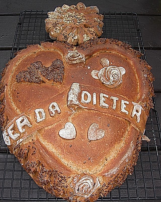 Roggen-Dinkel-Brot mit Sauerteig und Buttermilch