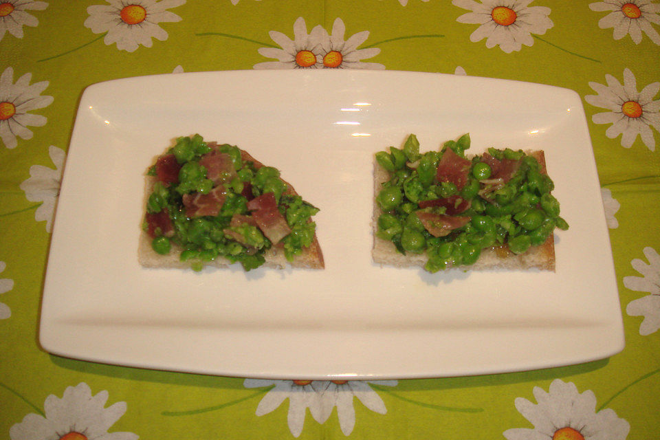 Erbsen-Crostini Erbsen-Crostini