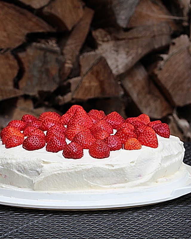Erdbeer-Mascarpone-Torte Low Carb