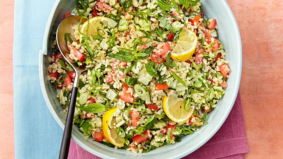 Tabouleh-Libanesischer-Bulgursalat