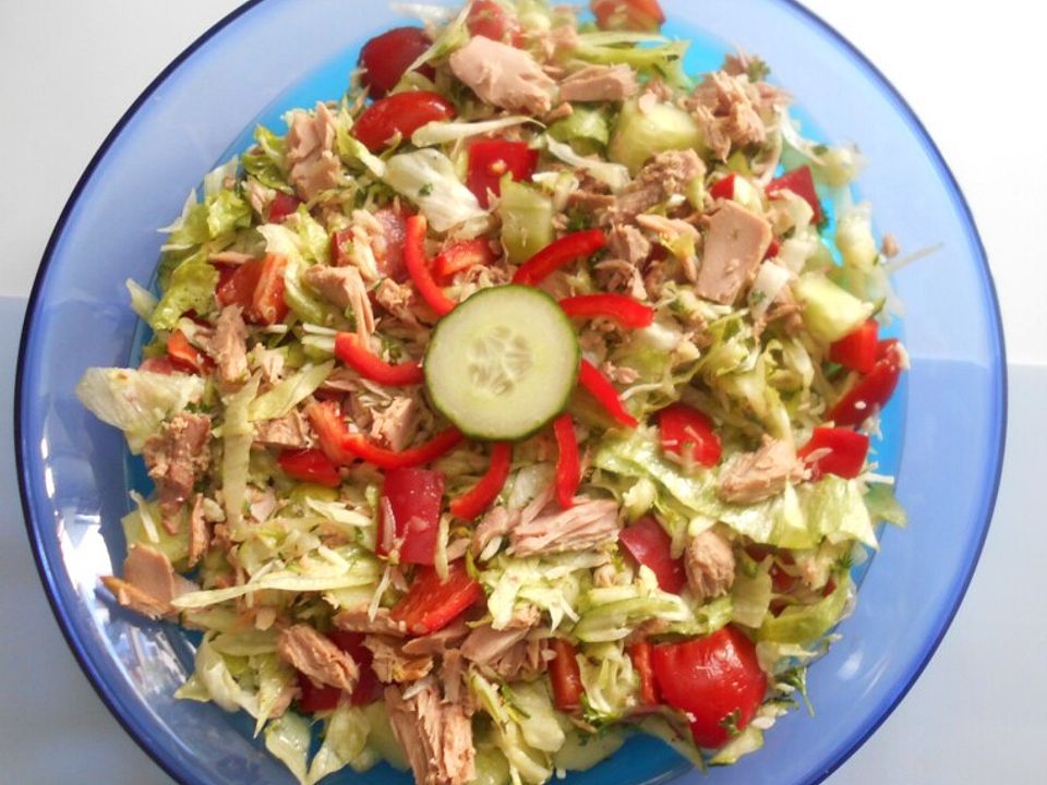 Leichter, bunter Thunfischsalat mit Käse von J_Bumblebee| Chefkoch