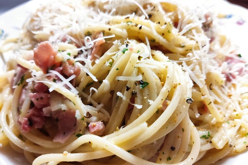 Spaghetti alla Carbonara nach Südtiroler Art