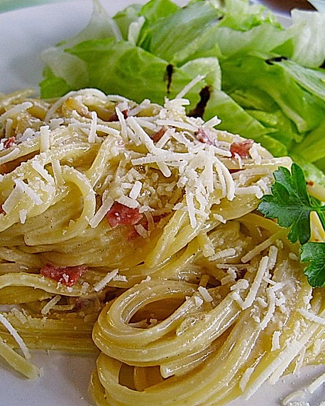 Spaghetti alla Carbonara nach Südtiroler Art