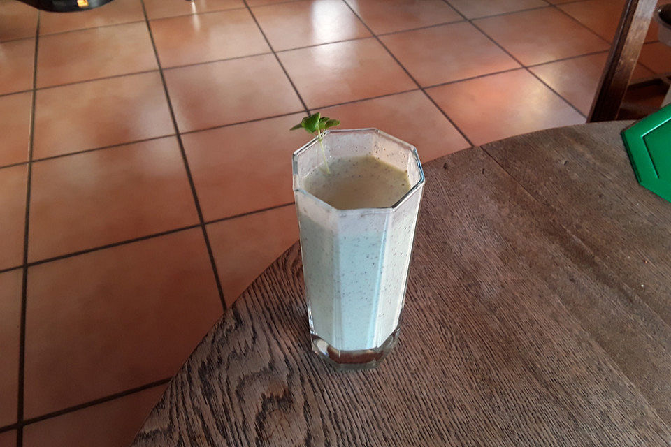 Basilikum-Smoothie mit Chia-Samen