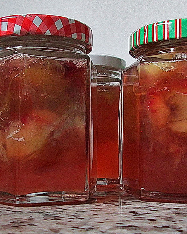 Rhabarber-Pfirsich-Marmelade