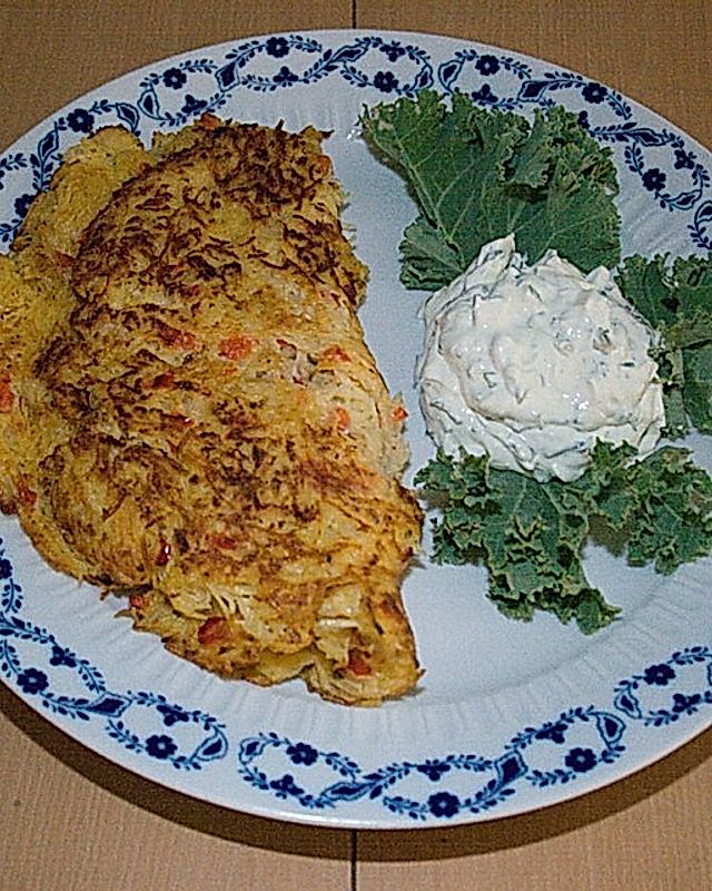 Kartoffel-Sauerkraut-Puffer