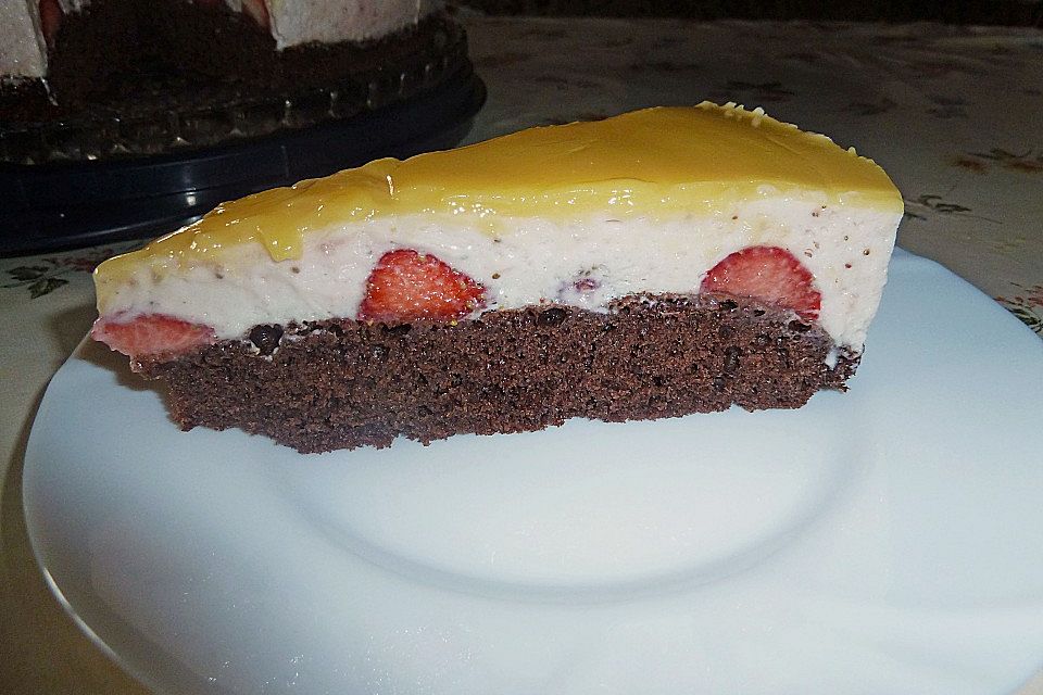 Erdbeer - Eierlikörtorte