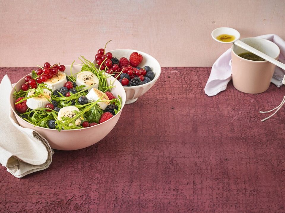 Rucolasalat mit Beeren und Ziegenfrischkäse von ars_vivendi| Chefkoch