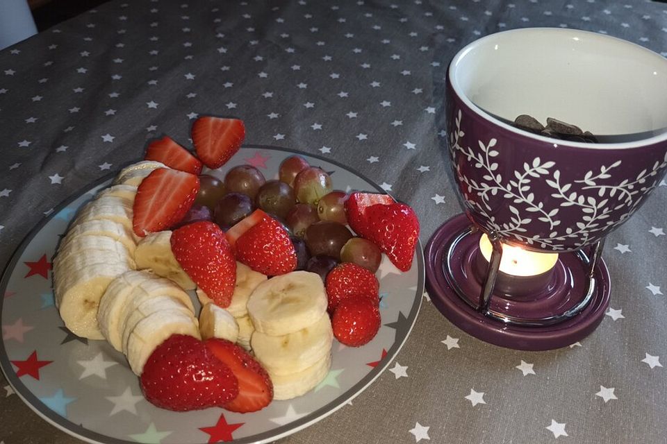 Schokoladen - Obst - Fondue Schokoladen - Obst - Fondue