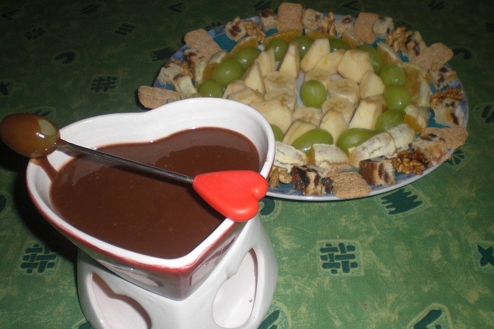 Schokoladen - Obst - Fondue Schokoladen - Obst - Fondue