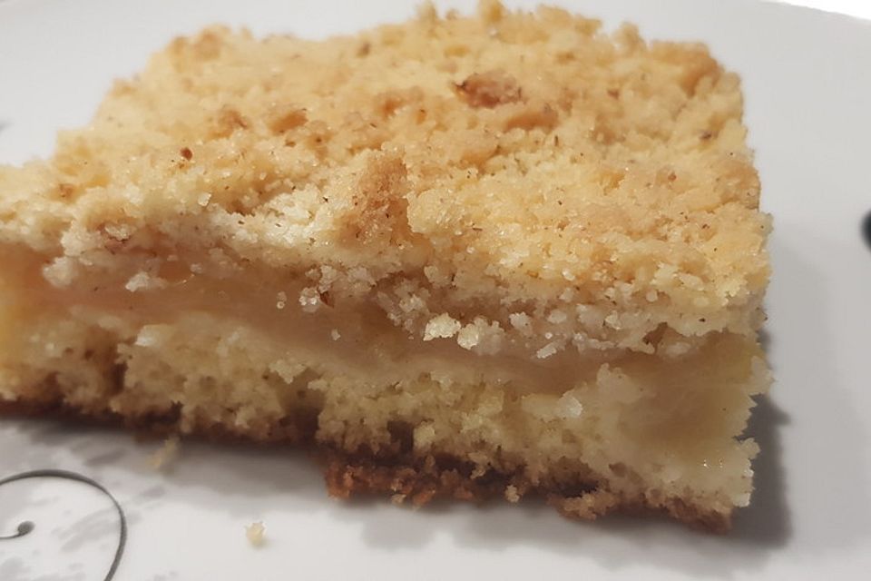 Streusel Apfel Blechkuchen