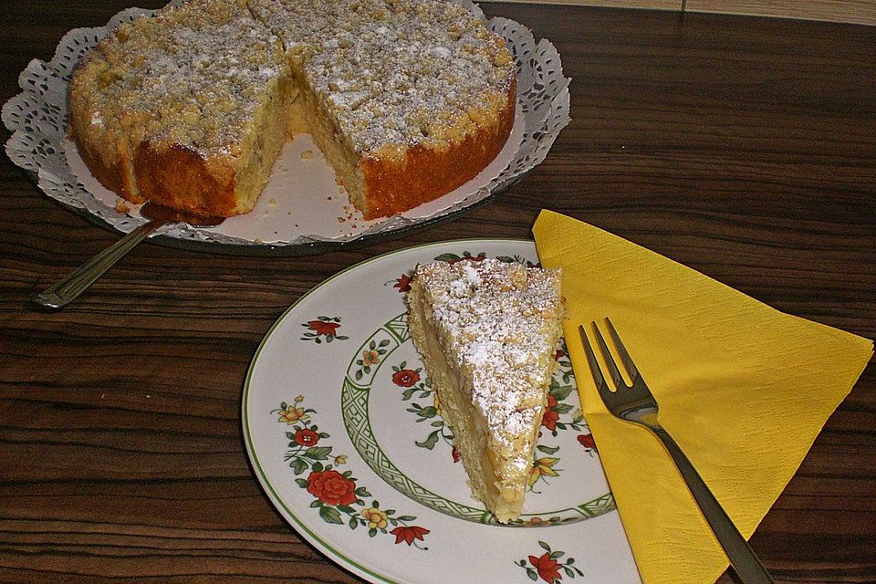 Streusel Apfel Blechkuchen