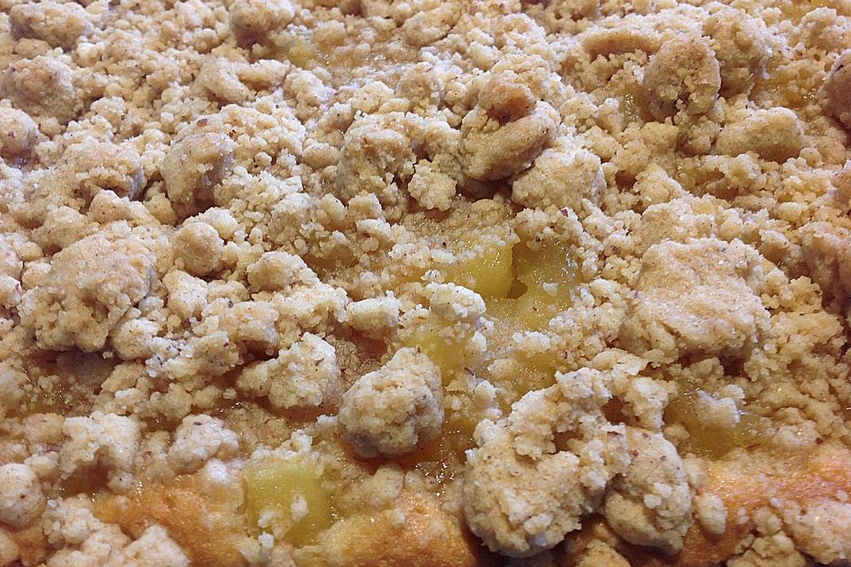 Streusel Apfel Blechkuchen