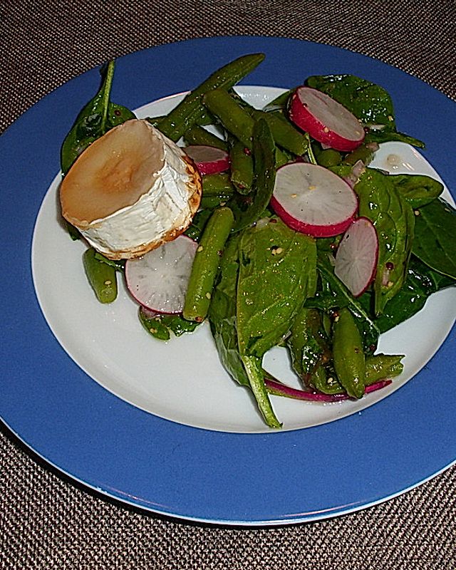 Bohnen-Ziegenkäse-Salat