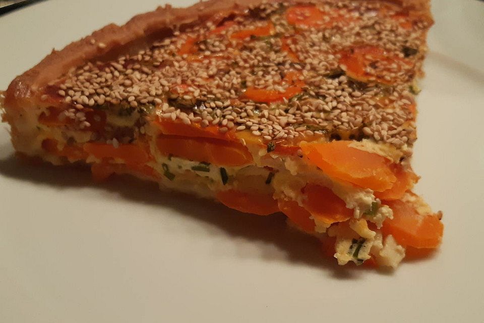 Karotten-Sesam-Tarte