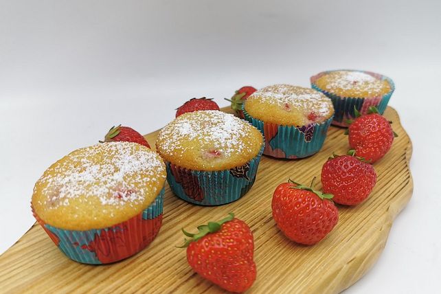 Erdbeer-Limetten-Muffins von s-fuechsle| Chefkoch