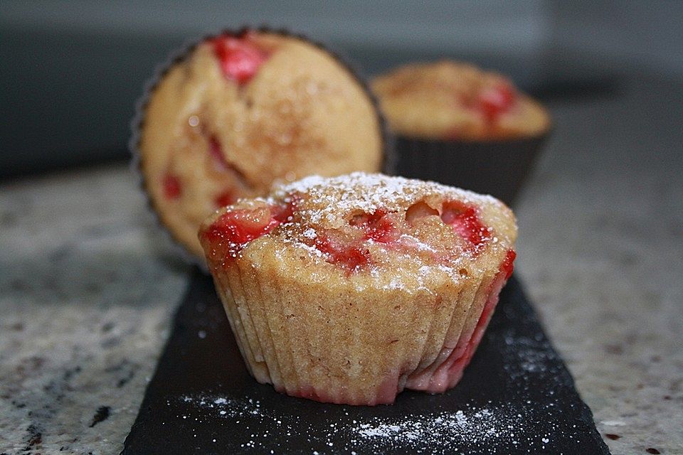 Erdbeer-Limetten-Muffins