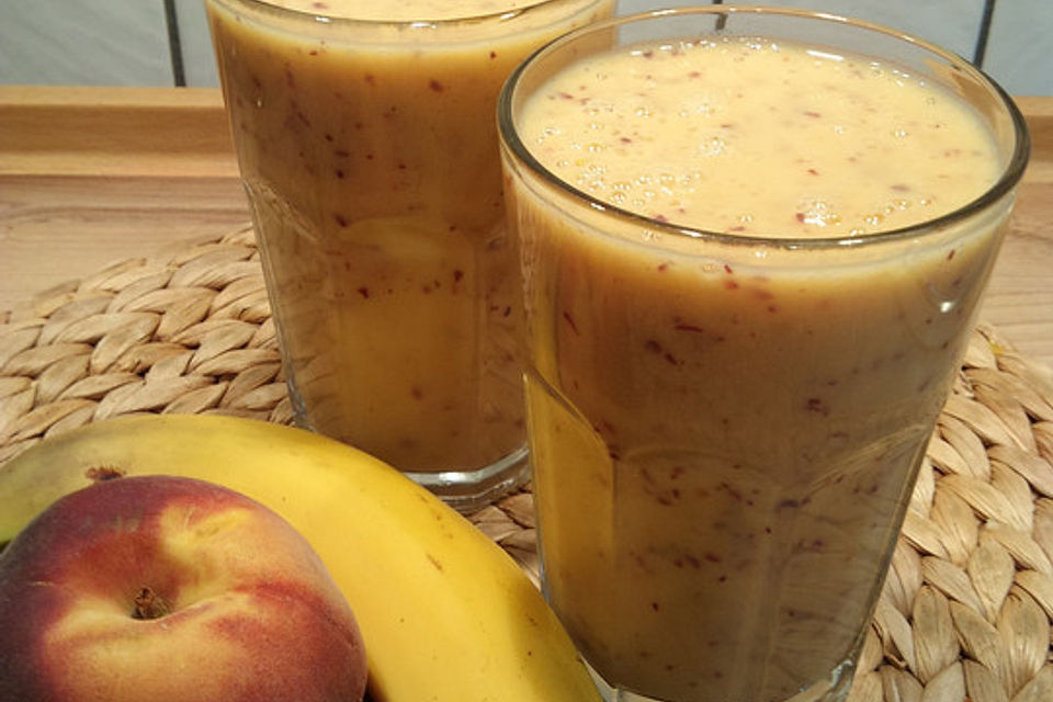 Pfirsich-Bananen-Smoothie