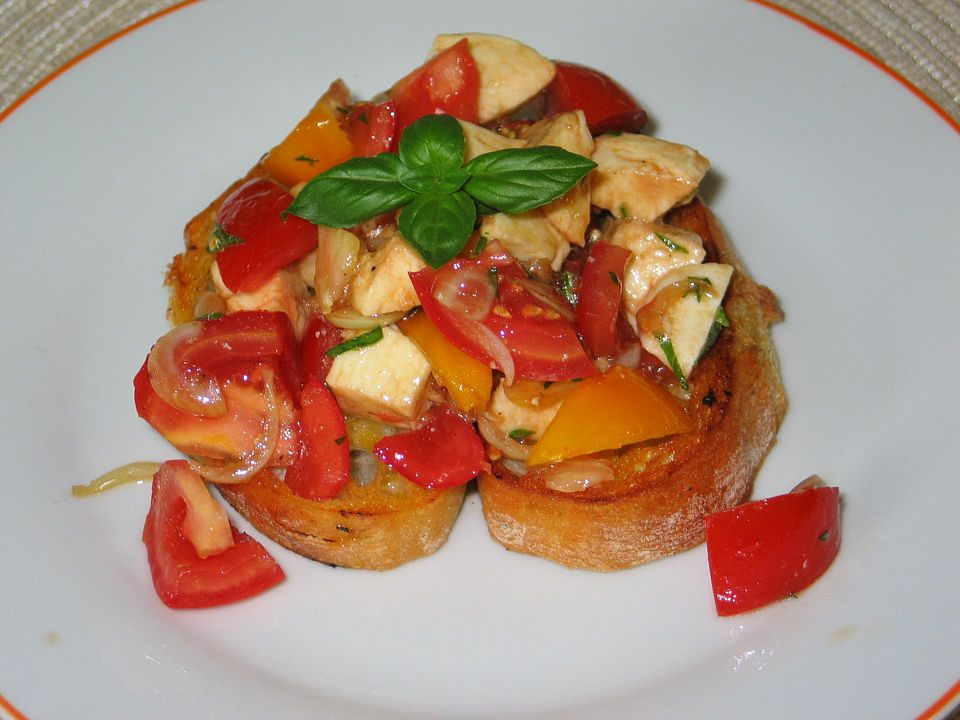 Tomatensalat auf geröstetem Ciabatta von JessiEve| Chefkoch
