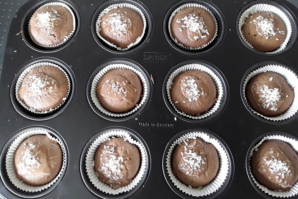 Brownie bzw. Schoko-Muffins mit weichem Kern