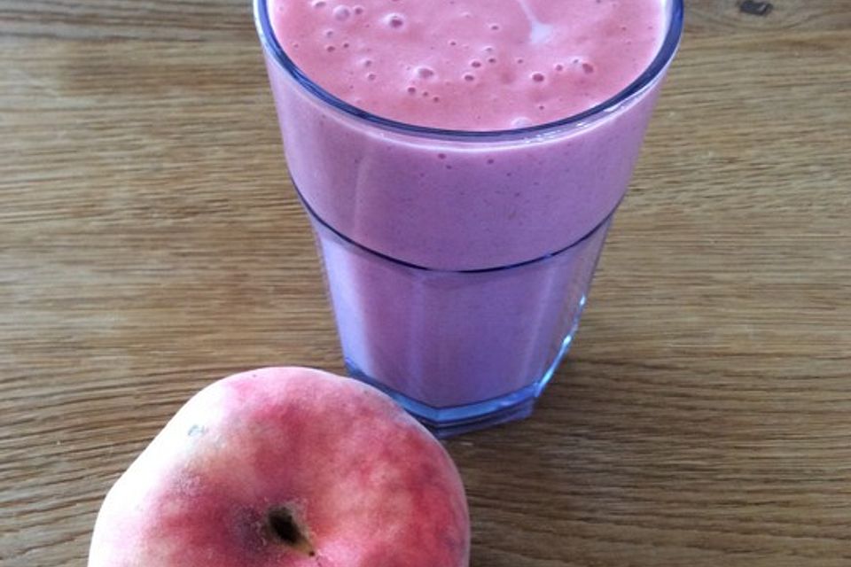 Himbeer-Pfirsich-Smoothie