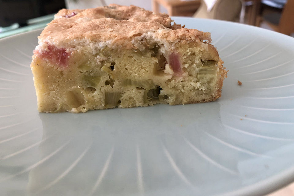 Rhabarberkuchen mit Baiser