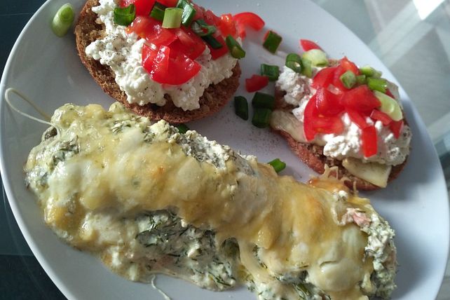 Lachsfilet mit Frischkäse-Feta-Haube von Oma_Bine| Chefkoch