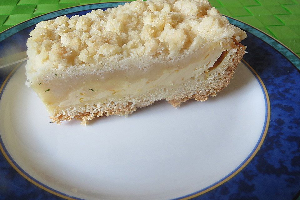 Käsekuchen mit Limoncello und Streuseln à la Heike