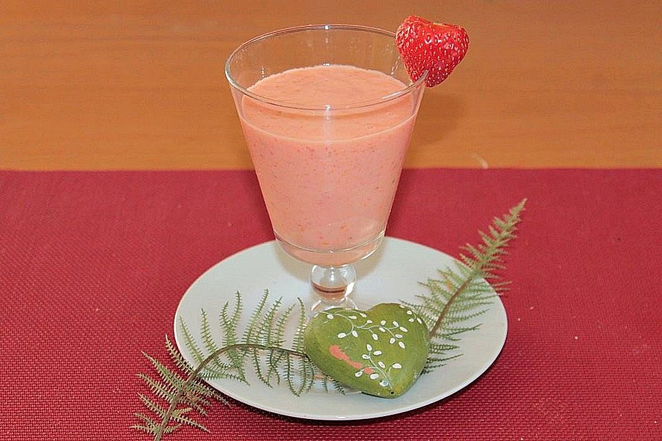 Erdbeer-Aprikosen-Melonen-Smoothie