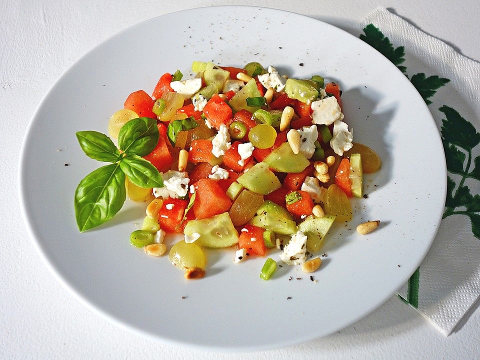 Sommer-Melonen-Salat mit Fetakäse von Wiesum| Chefkoch