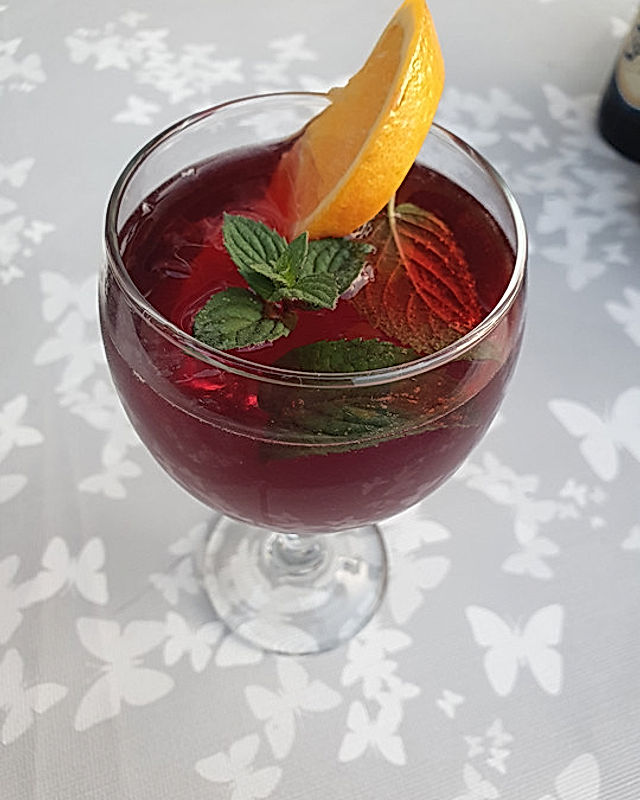 Kirsch-Orange Erfrischungs-Cocktail
